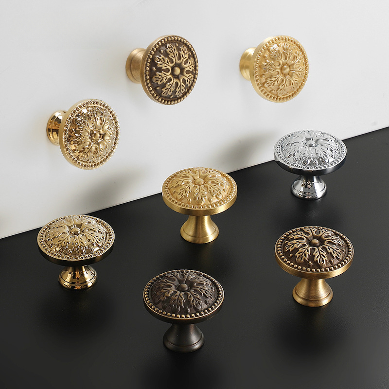 Furniture Hardware Drawer Pulls - Poignée de porte d'armoire en laiton