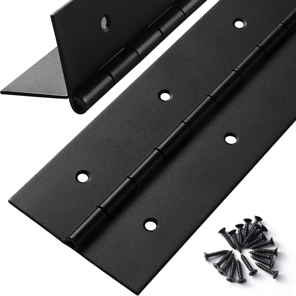 Piano Hinge Continuous - Charnières de piano noires de 6
