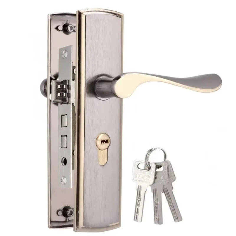 Furniture Hardware Gold - Serrure de poignée de porte dorée