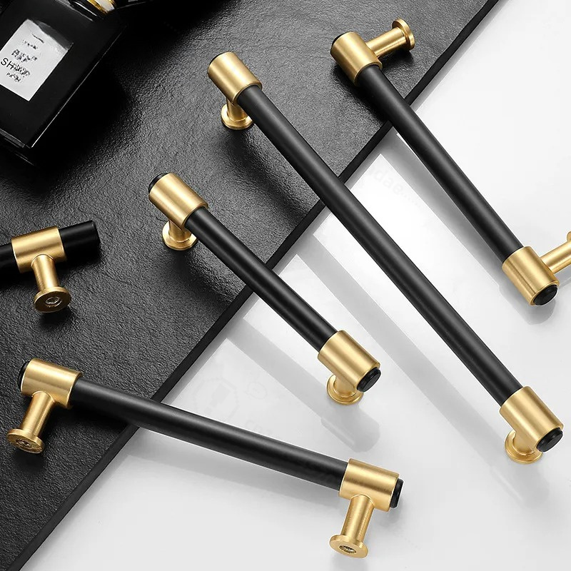 Furniture Hardware Gold - Poignée Moderne Simple Nordique Noire et