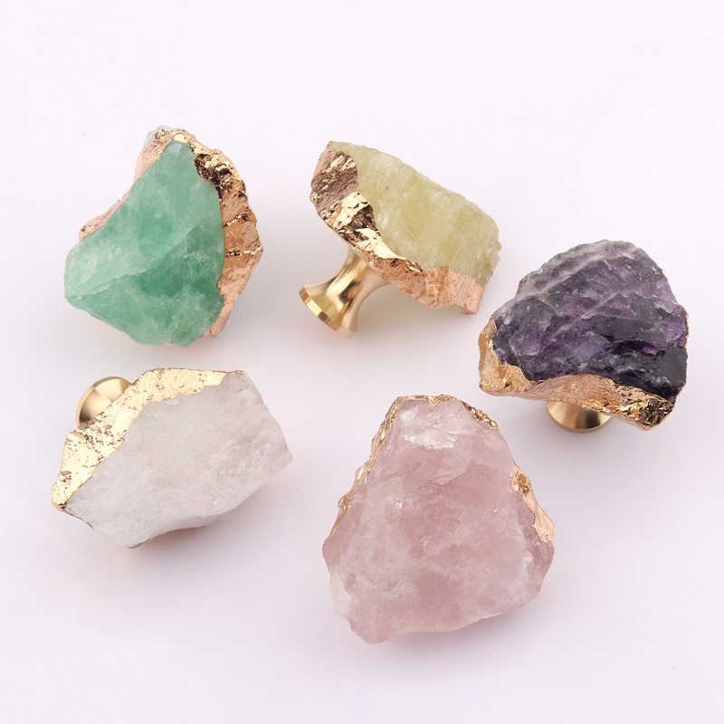Furniture Hardware Drawer Pulls - Poignée en pierre naturelle brute, poignée