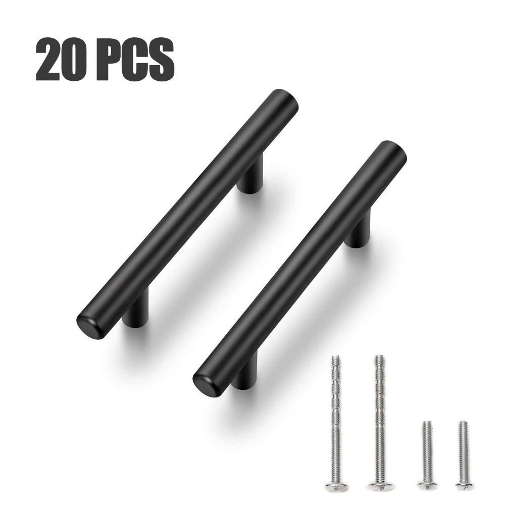 Furniture Hardware Drawer Pulls - 20 pièces armoire tire noir mat