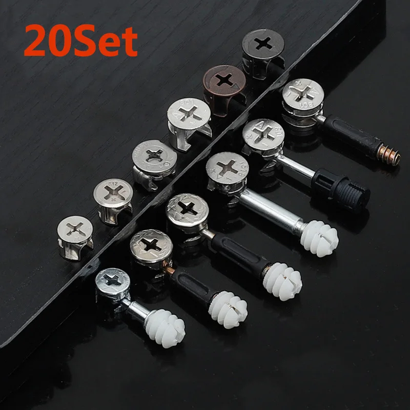 Cam Lock Nut - Lot de 20 vis excentriques épaissies