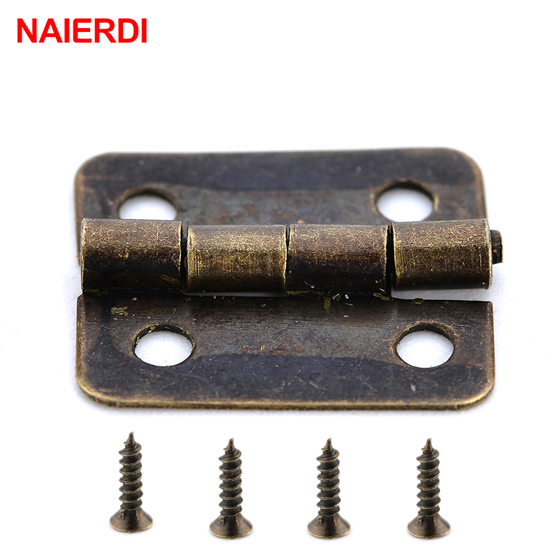 Furniture Hardware Gold - NAIERDI – Mini charnières antiques, en