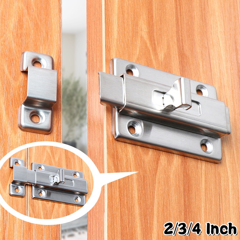 Barrel Bolt Slide - Verrous de porte en acier inoxydable
