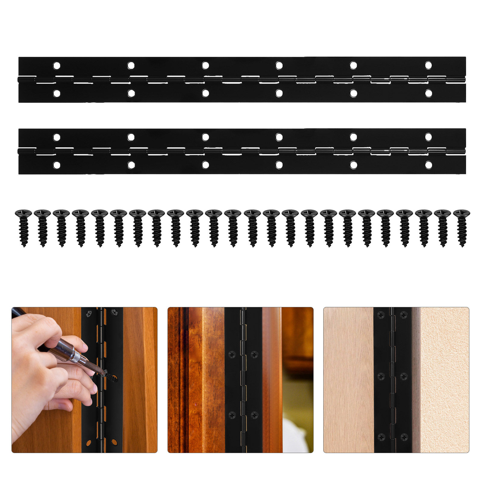Piano Hinge Continuous - 1 jeu de charnières à piano