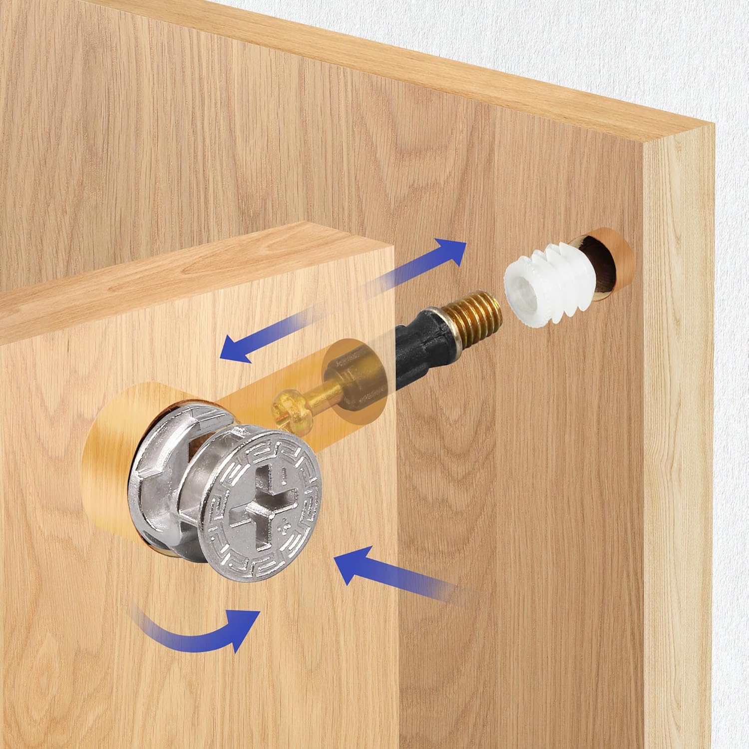 Connecteur de meuble 3-en-1 :  - Cam Lock Nut avis et prix