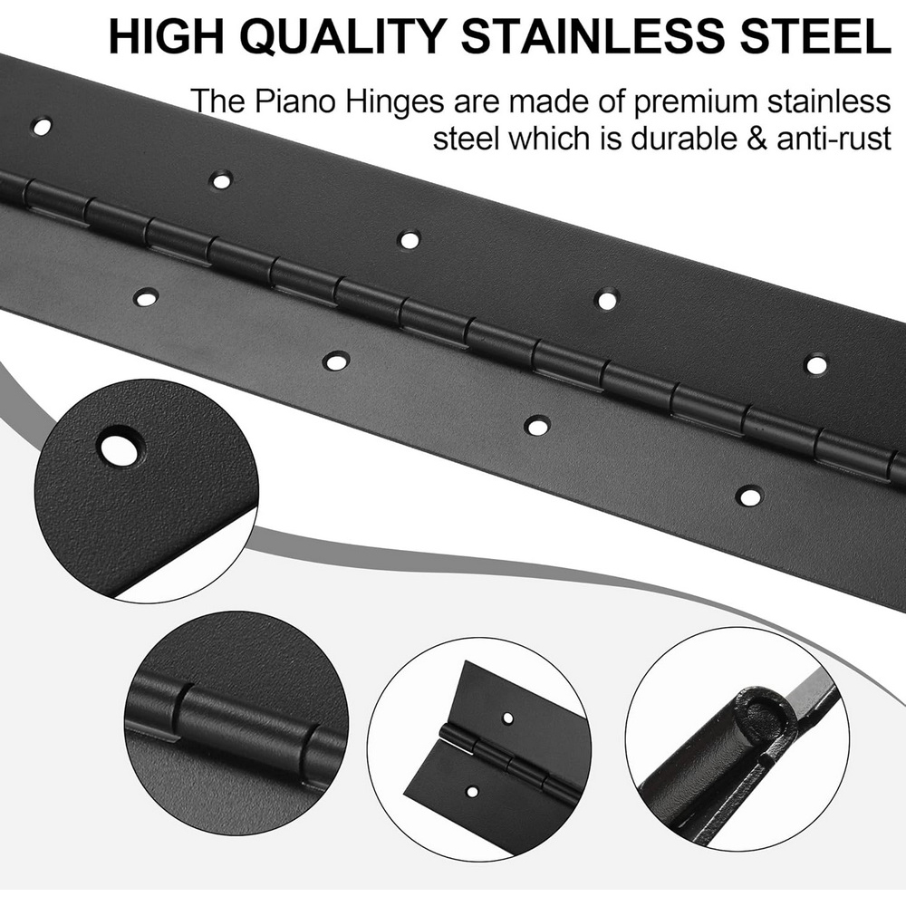 Charnières de piano noires de  - Piano Hinge Continuous avis et prix