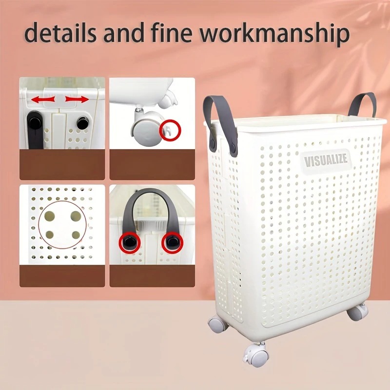 Panier à linge pliant à roulet - Furniture Joint Hardware avis et prix