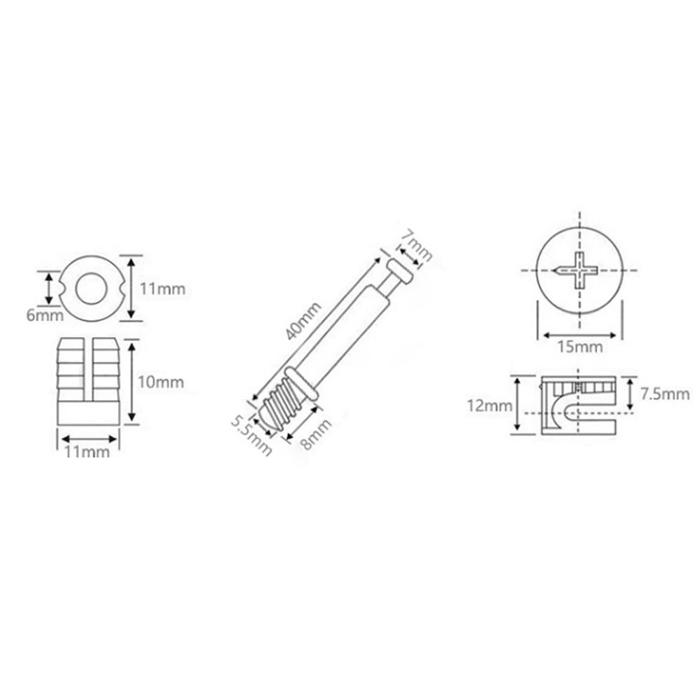 Kit de quincaillerie de connex - Cam Lock Nut avis et prix