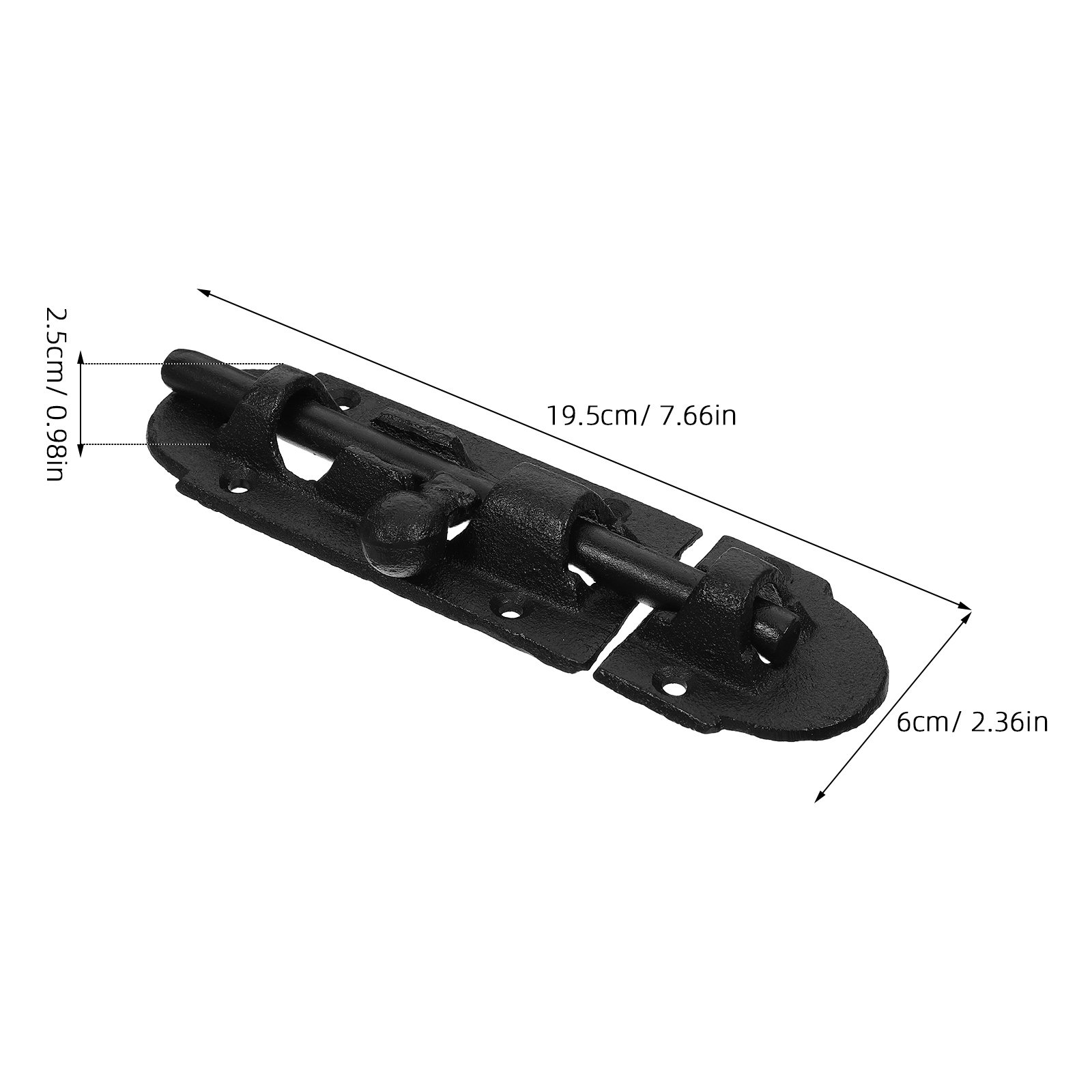 Loquet à barillet noir en font - Barrel Bolt Slide avis et prix
