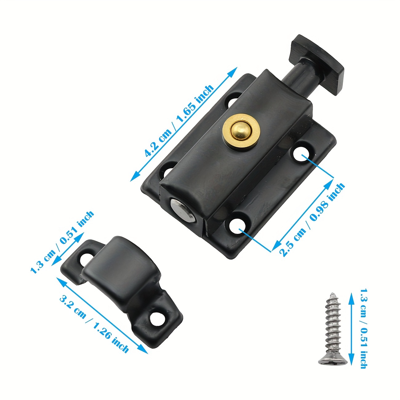 Loquets de porte en acier inox - Barrel Bolt Slide avis et prix