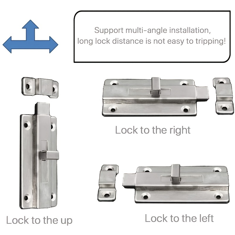 Verrous de porte en acier inox - Barrel Bolt Slide avis et prix